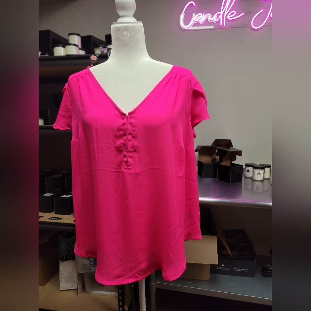 Hot Pink Torrid Blouse. Size 0